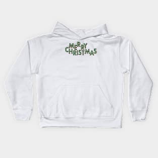 Green Red Merry Christmas Kids Hoodie